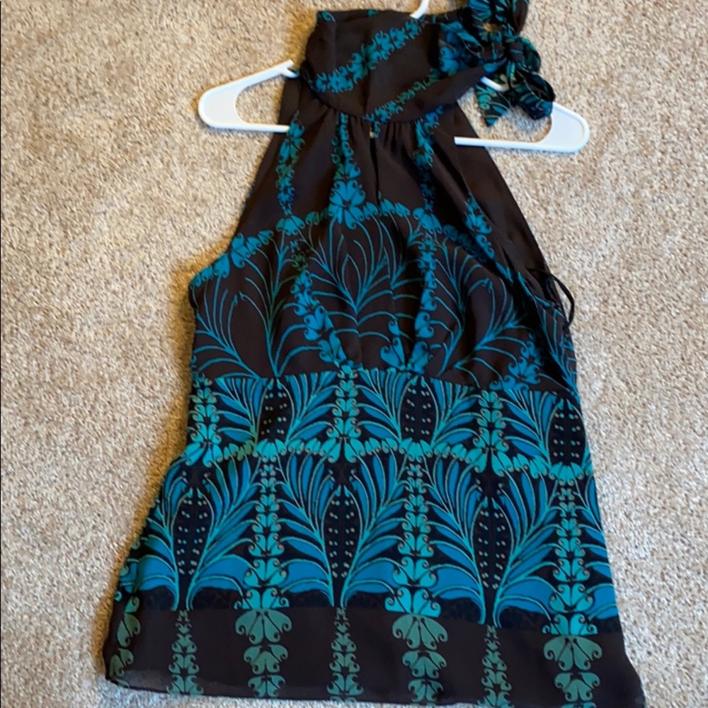 Bandolino Tie Neck Tank Size 8